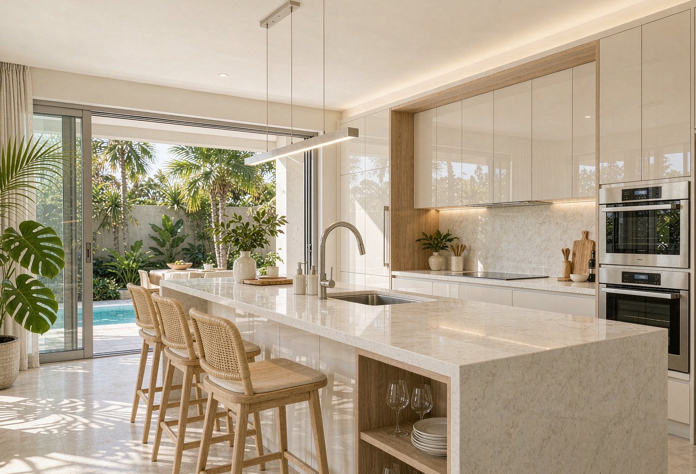 Custom kitchen cabinets for Southeast Asia