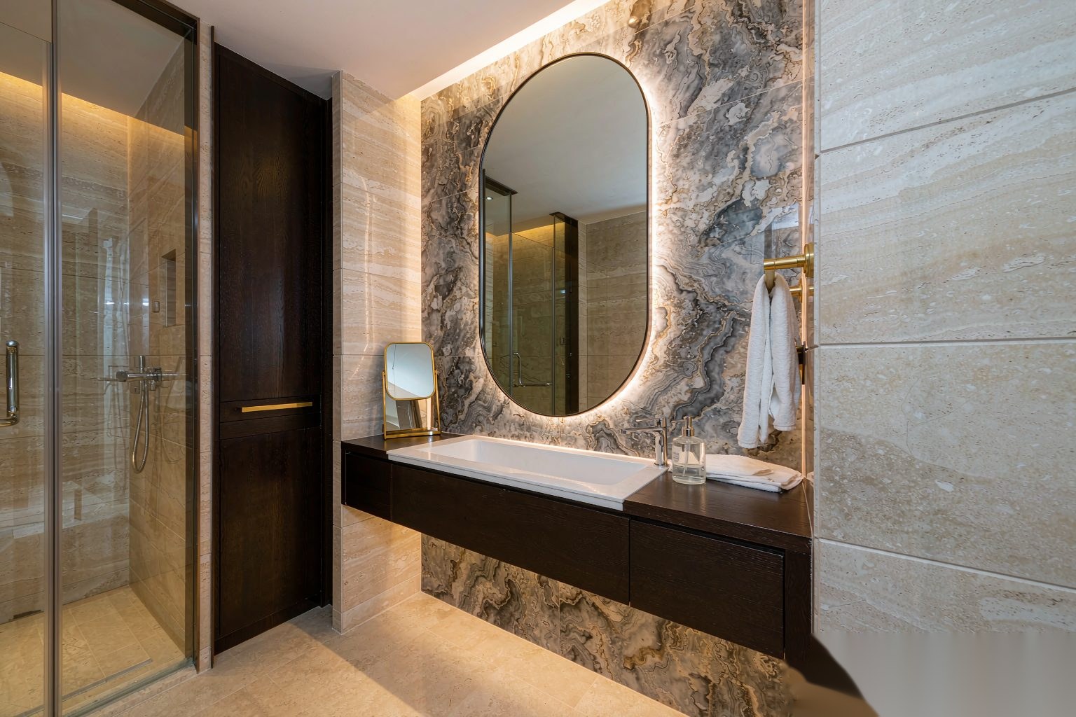 Vanity unit install in Ho Chi Minh City apartment
